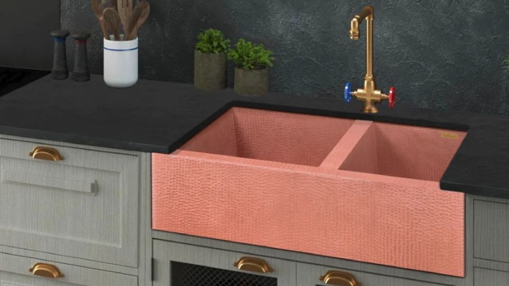 SoLuna Copper Farmhouse Sink